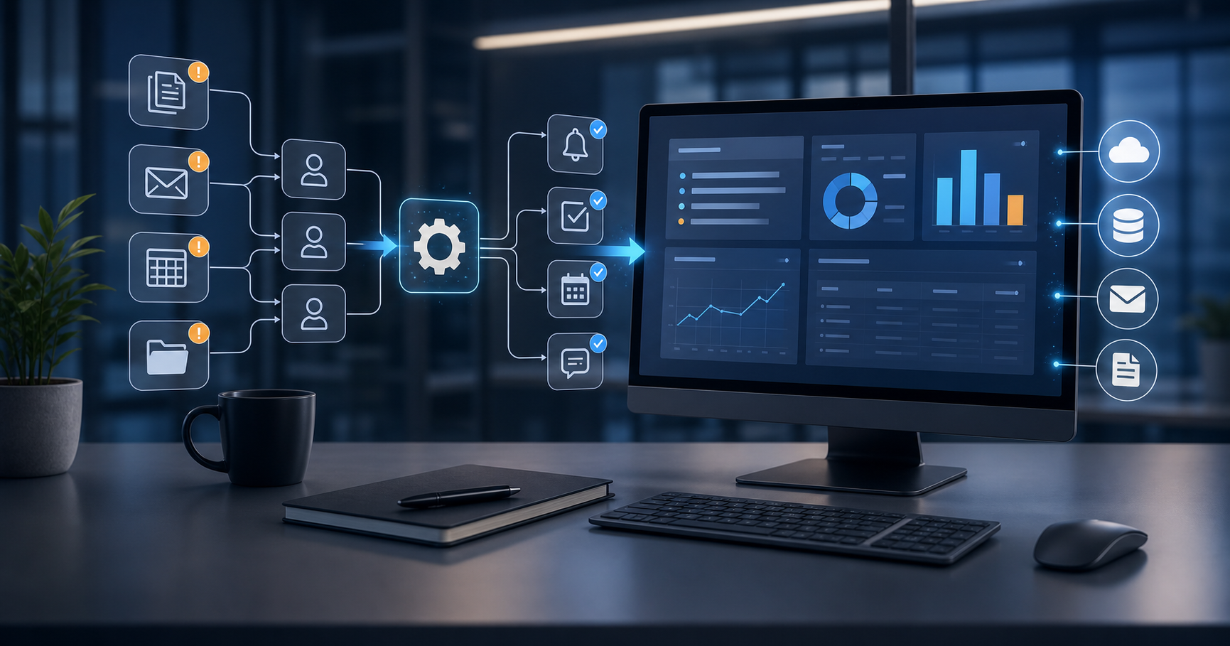 Imagen destacada del articulo Como automatizar procesos repetitivos en pequenas empresas